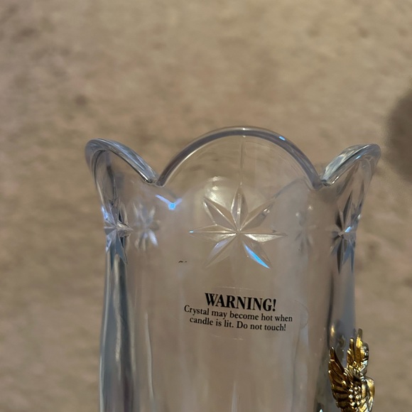 Bohemian lead crystal candle holder - Picture 7 of 8